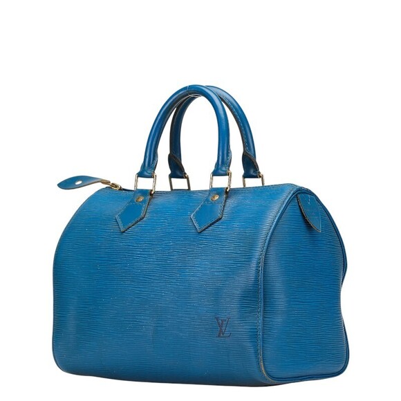 Louis Vuitton Handbags - Louis Vuitton Leather Epi Toledo Blue Speedy Boston Bag Handbag